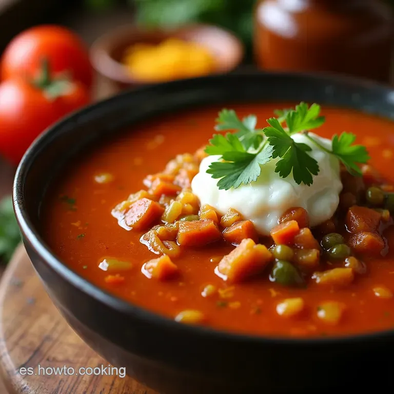 Pozole Rojo Aut&eacute;ntico De La Abuela presentation