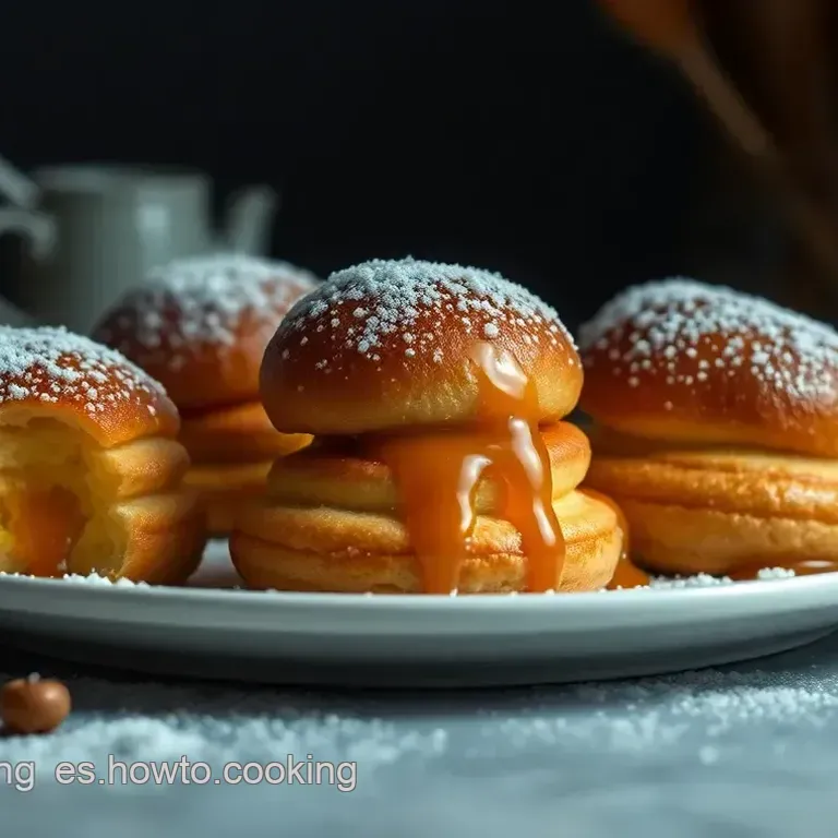 Profiteroles de Galletas de Caramelo