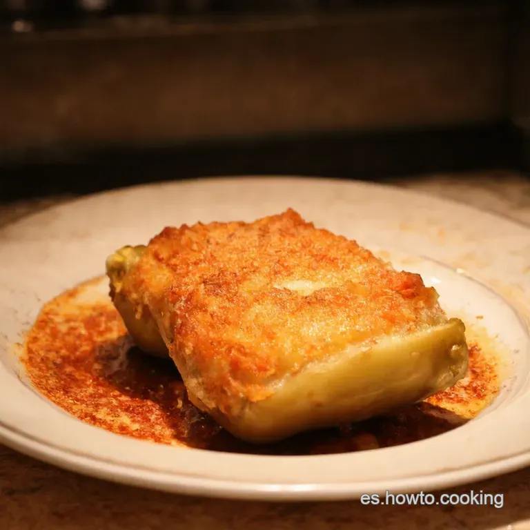 Puerros Rellenos De Salpic&oacute;n De Chatka presentation