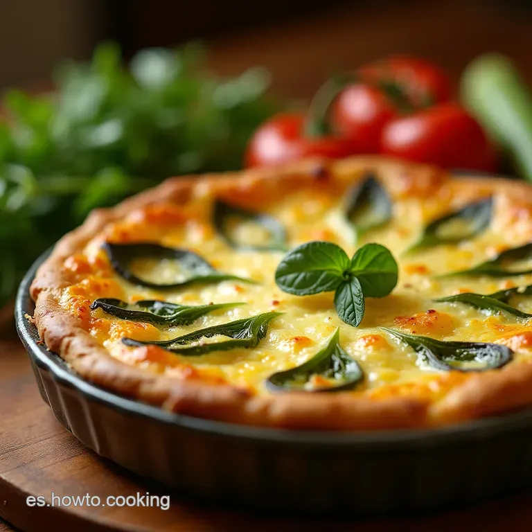 Quiche Artesanal De Espinacas Frescas Y Queso De Cabra Cremoso El Toque Franc&eacute;s En Tu Mesa presentation