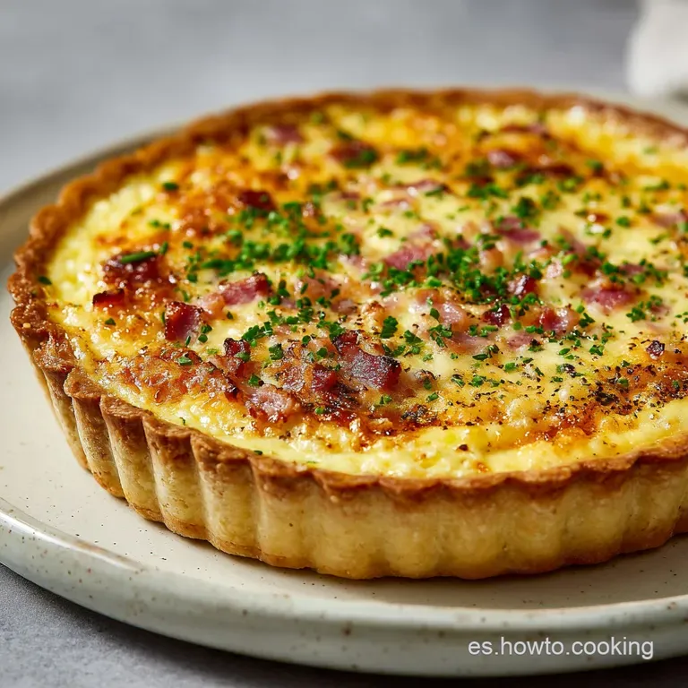 Quiche Lorraine Receta Original Francesa Tradicional