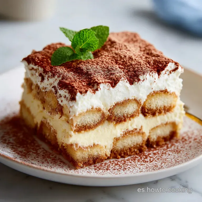 Receta Cl&aacute;sica de Tiramis&uacute;: Textura Terciopelada