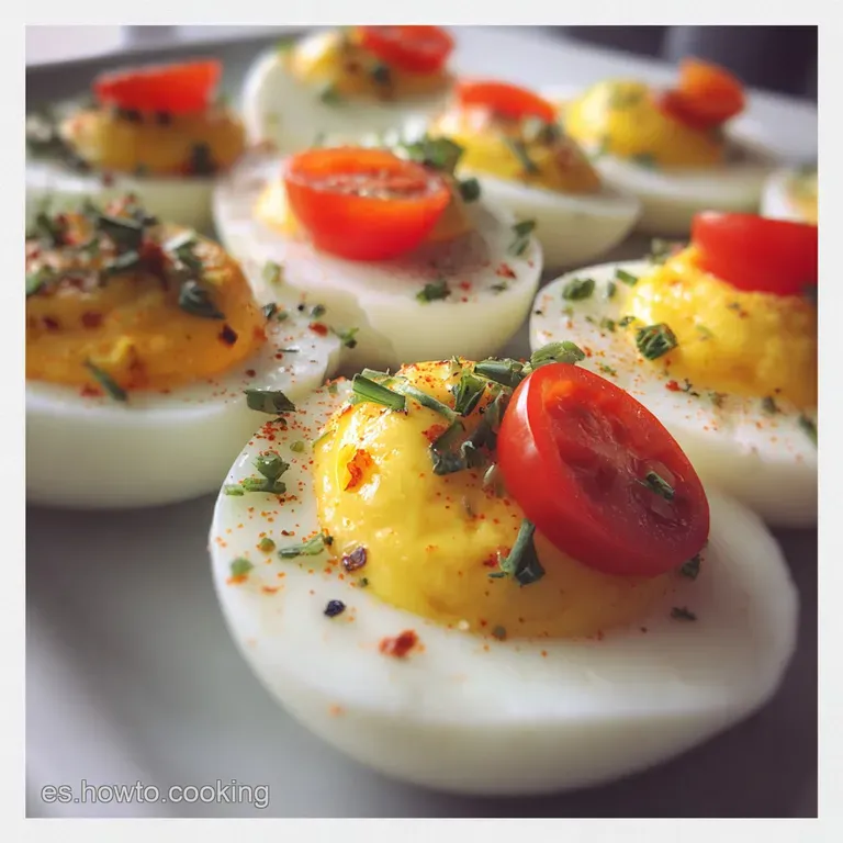 Receta Huevos Rellenos Espectaculares