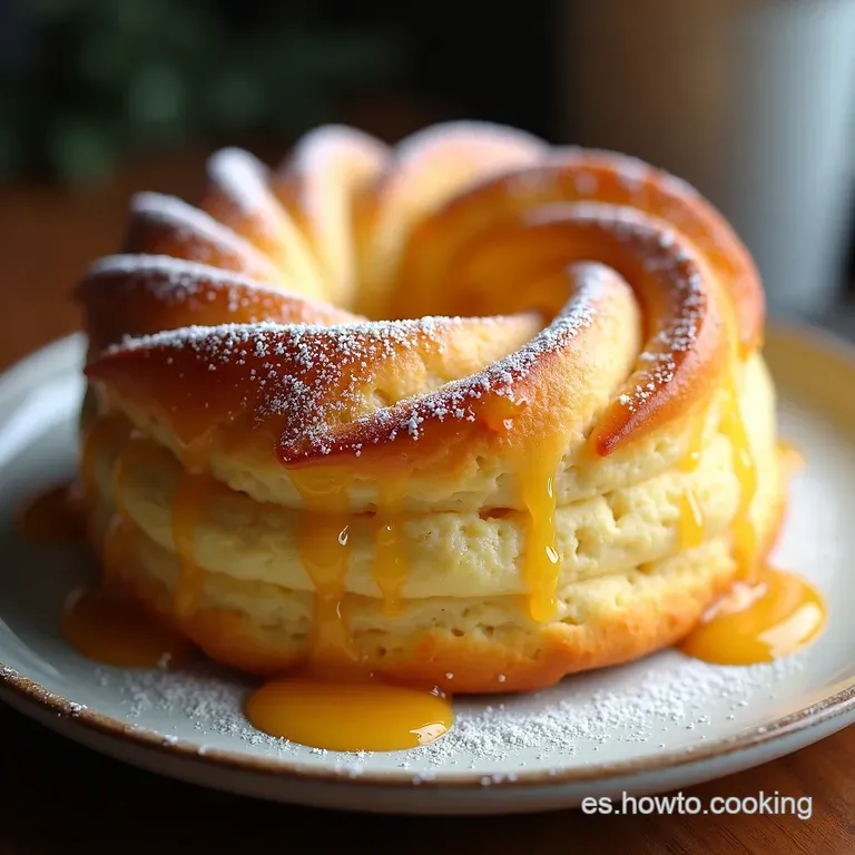 Rosca El&eacute;ctrica Cremosa con Vainilla y Caramelo Salado
