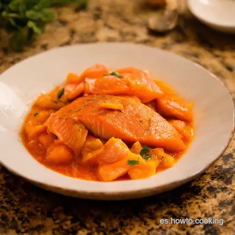 Salm&oacute;n a La Naranja Con Un Toque Mediterr&aacute;neo presentation