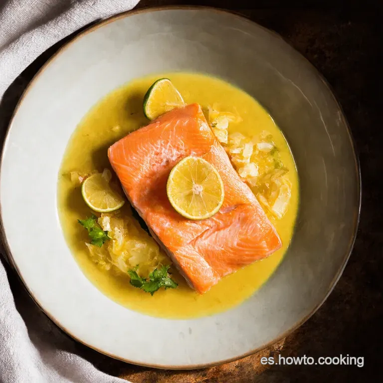 Salm&oacute;n al Ajillo con Mantequilla de Lim&oacute;n