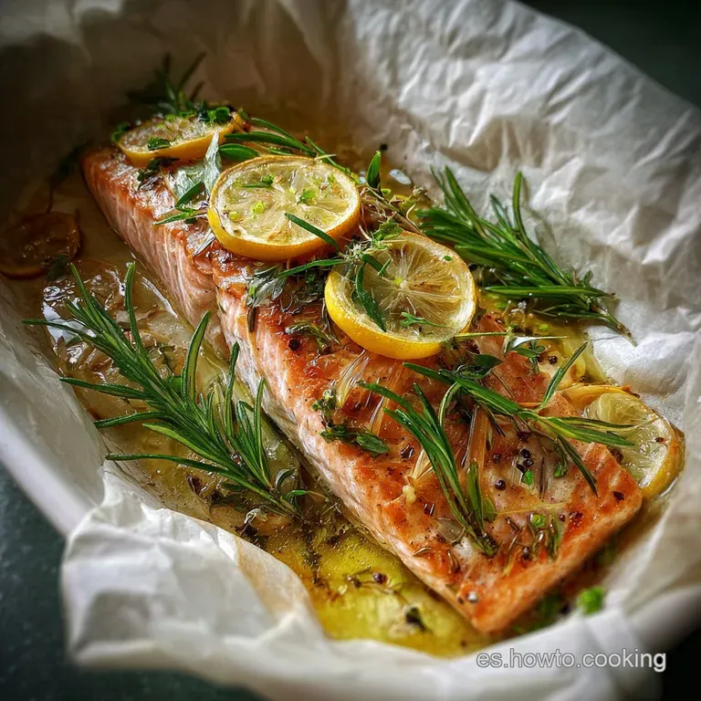 Salm&oacute;n en papillote: Jugoso y F&aacute;cil