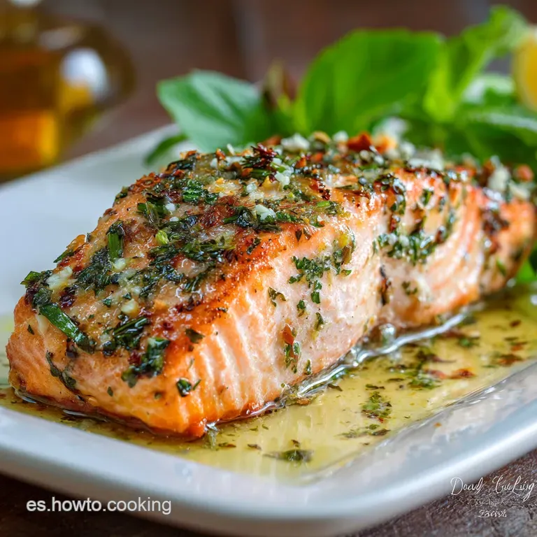 Perfectly baked salmon fillet with crispy skin, atop a bed of vibrant roasted vegetables, drizzled with a glossy sauce.