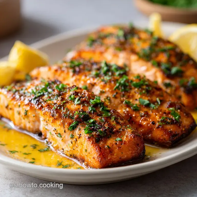Receta con Salm&oacute;n Fresco al Horno Jugoso