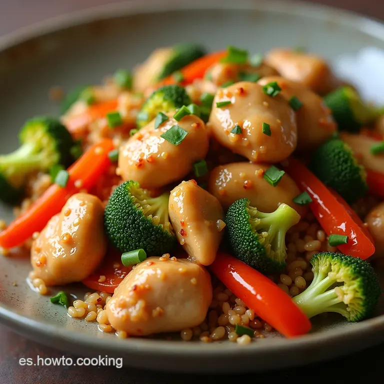 Salteado R&aacute;pido de Pollo y Vegetales al Estilo Asi&aacute;tico Sabor en 20 Minutos