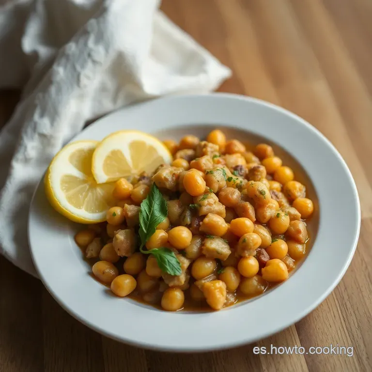 Sepia Con Garbanzos: El Guiso Marinero De La Abuela presentation