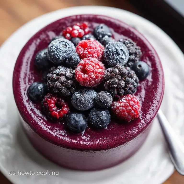 Smoothie Saludable de Frutos Rojos: Textura Aterciopelada