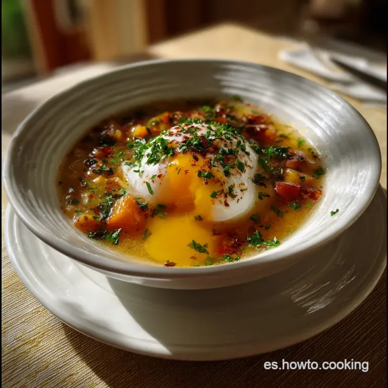 Sopa Castellana con Huevo Poch: La Receta Definitiva