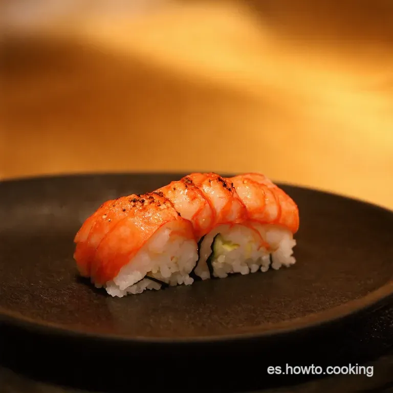 Sushi De Camar&oacute;n Empanizado Estilo Casero presentation