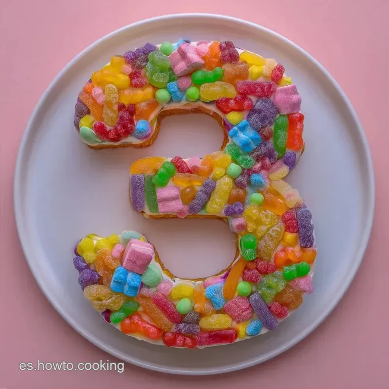 Tarta De Chuches N&uacute;mero: Especial Cumplea&ntilde;os