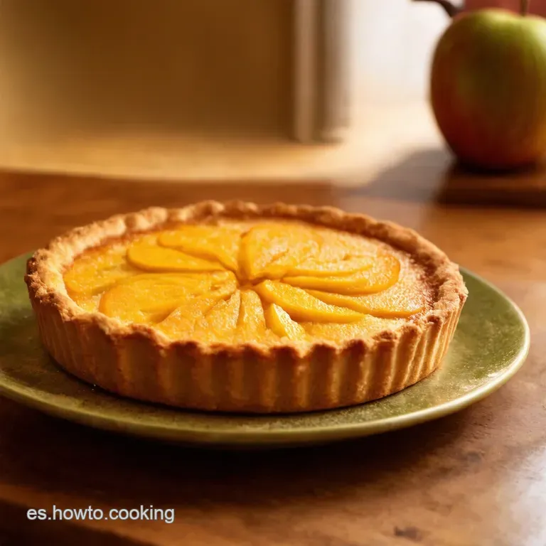 Tarta De Manzana Con Hojaldre Crujiente presentation