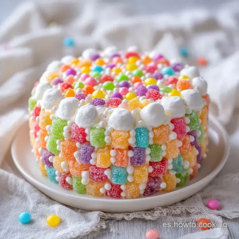 Tarta de Nubes y Chuches: Sin Horno y Colorida