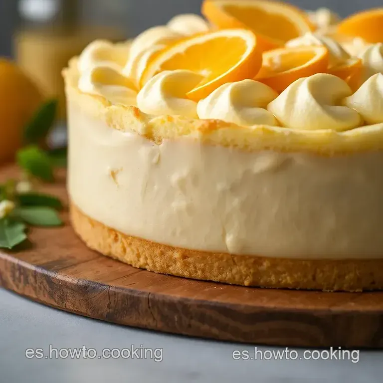 Tarta De Santiago Con Coraz&oacute;n De Naranja Y Almendras Tostadas presentation