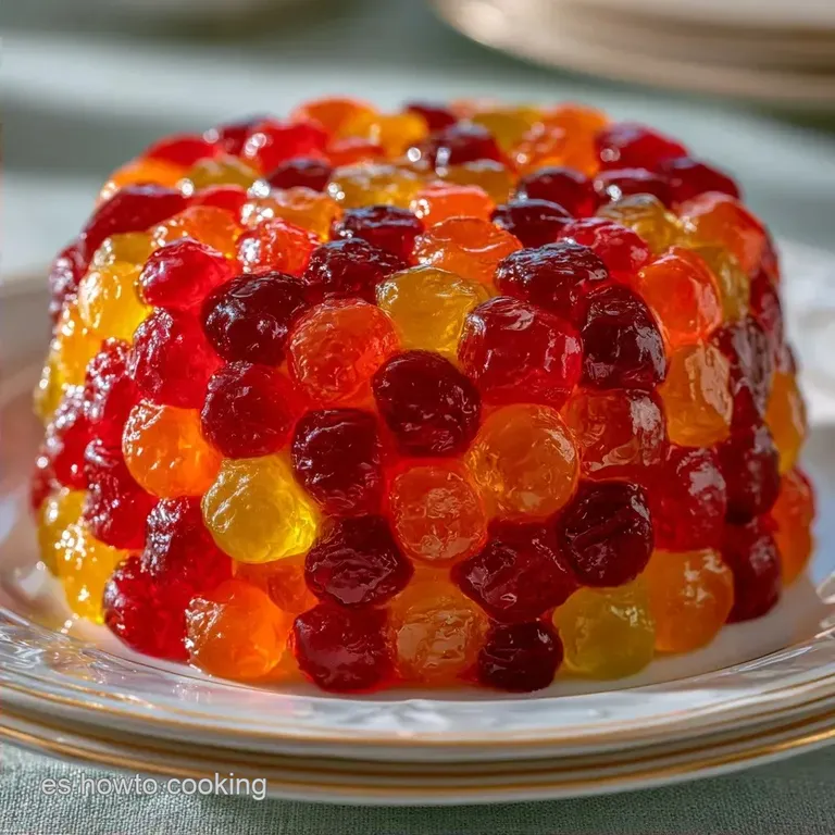 Tarta Gominolas Colorida: Sin Horno