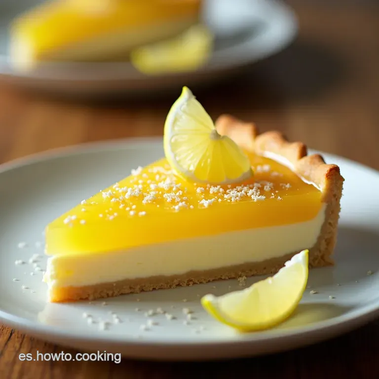 Tarta Helada de Lim&oacute;n Sin Horno Cremosa y S&uacute;per F&aacute;cil