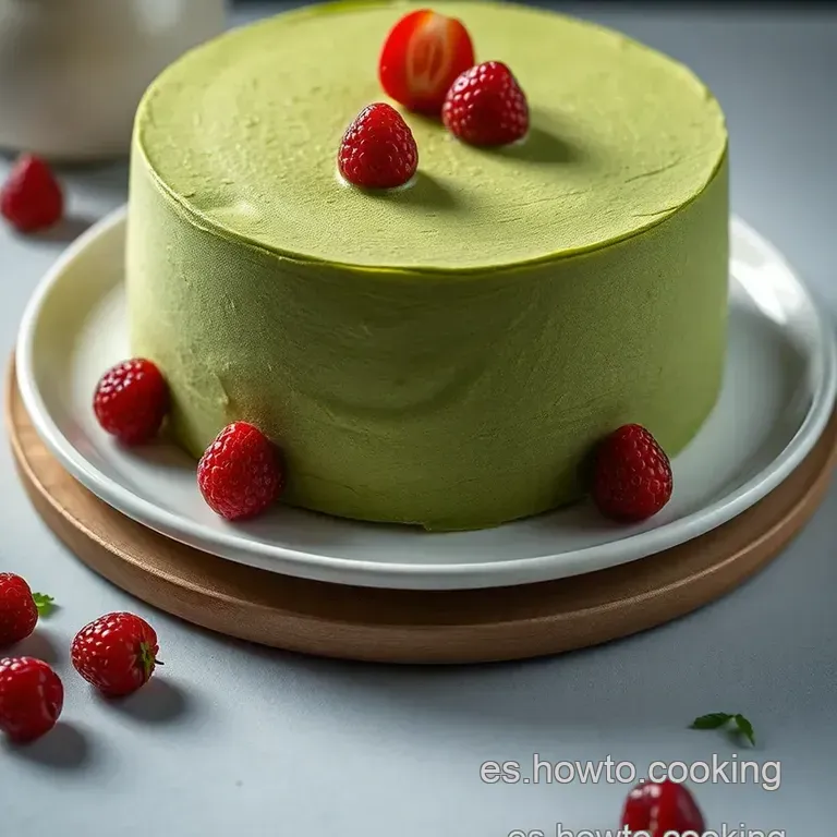 Tartaleta De Matcha Y Frutos Rojos presentation