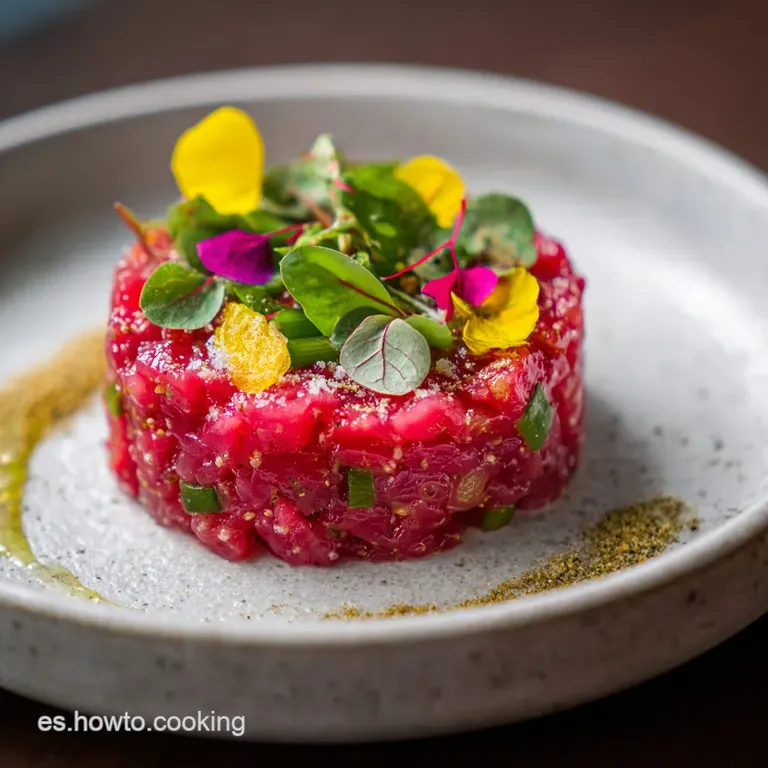 Tartar de Fuet Receta: Sabor y Textura &Uacute;nicos