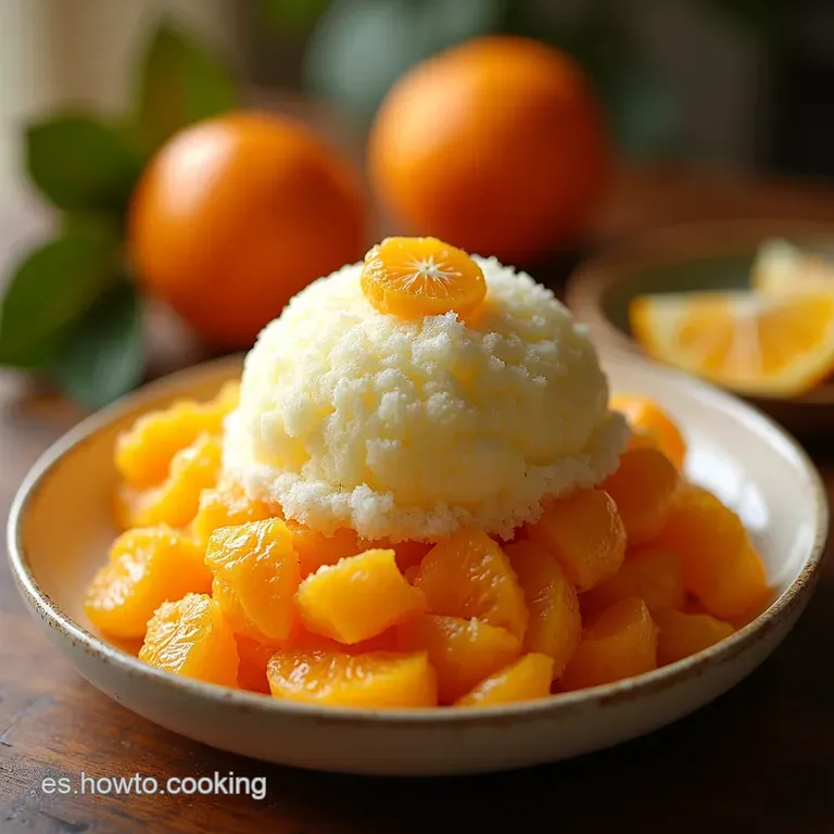 T&eacute; Helado De Naranja Y Almendra Un Refrescante Abrazo Mediterr&aacute;neo presentation