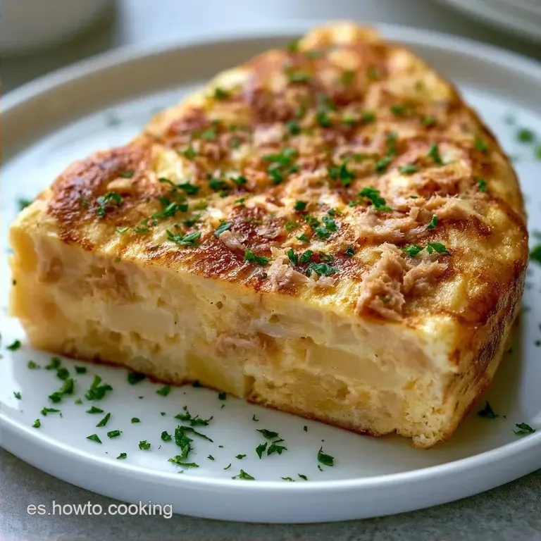 Tortilla de Patatas Atún con Cebolla