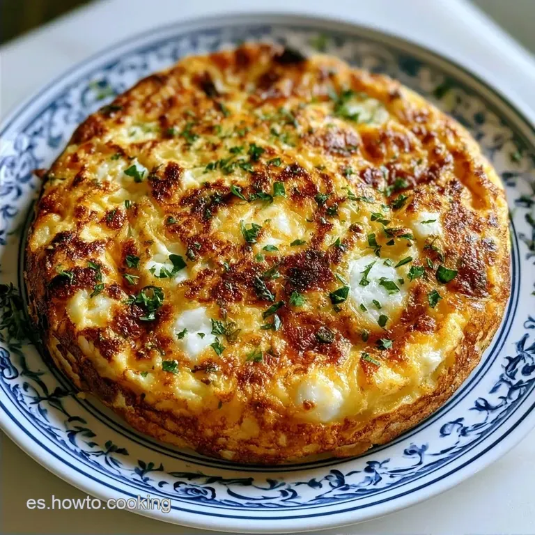 Tortilla de Patatas con Queso de Cabra