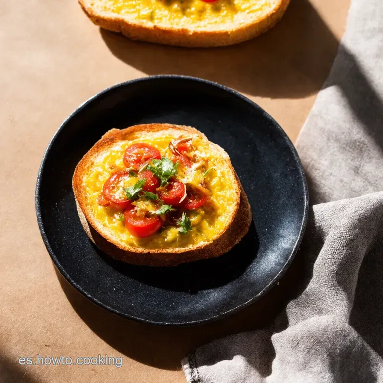 Tostada Mediterr&aacute;nea El Desayuno Espa&ntilde;ol Elevado