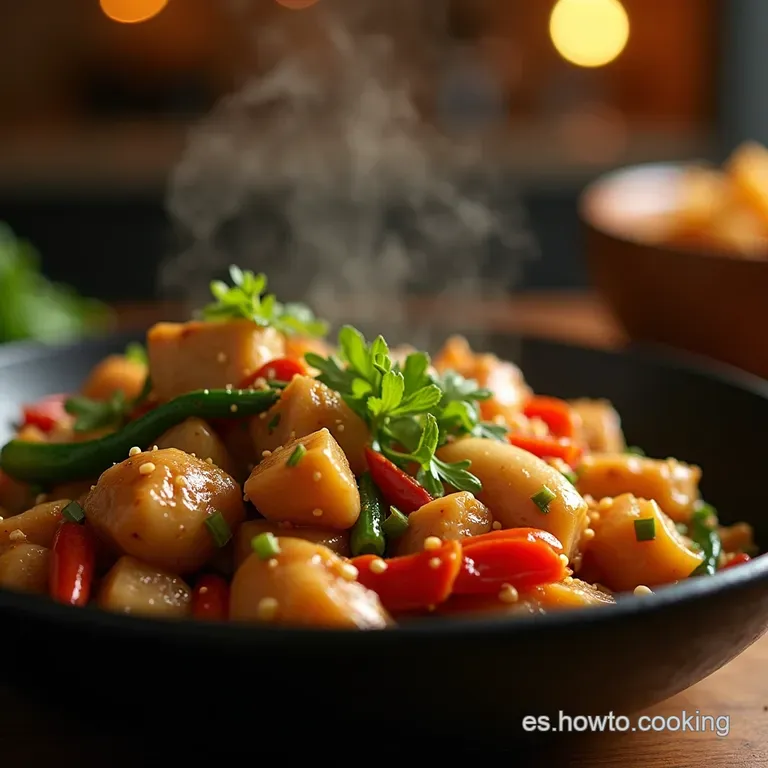 Wok De Pollo Y Vegetales Al Estilo Oriental Sabores Intensos Y Listos En 25 Minutos presentation