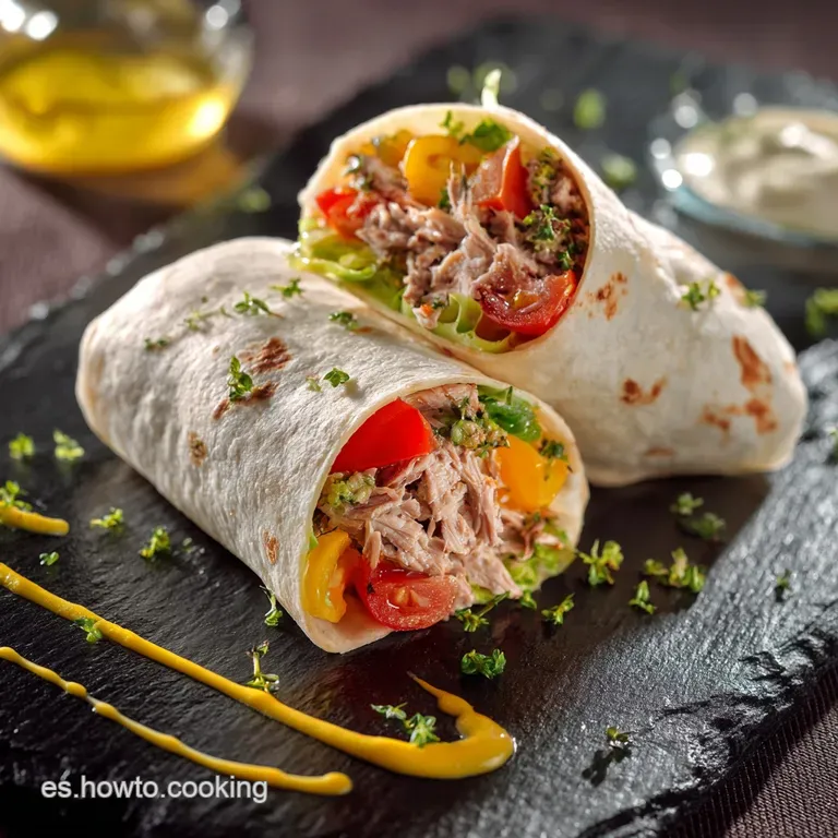 Wrap de At&uacute;n Definitivo Receta Fresca Ligera y Lista en 15 Minutos